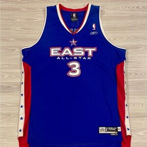 Vintage 2005 Dwayne Wade #3 All Star Basketball NBA Jersey Blue Men’s Size XL